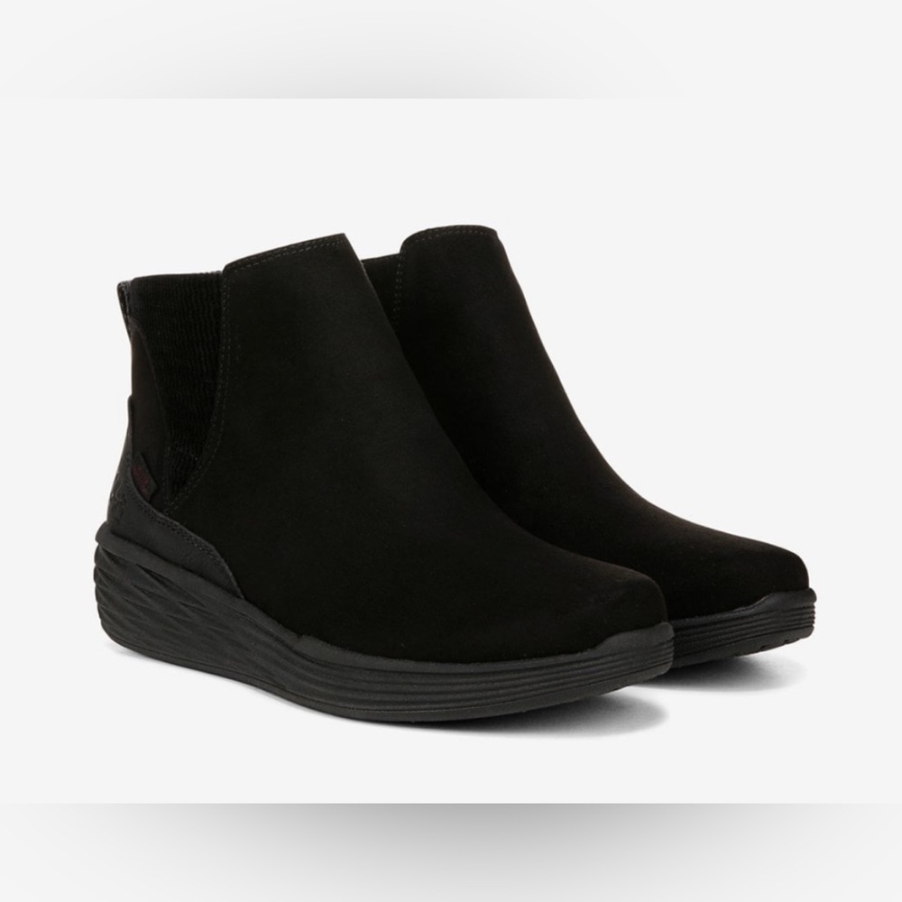 RYKA SLIDE ZIP WATER REPELLENT SNEAKER BOOTS NOELLE BLACK 8.5 WIDE NEW